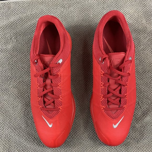 Men's NIKE POWER CHANNEL II Red Golf Shoes, size 10.5 EXCELLENT! 853738-600 - Picture 11 of 12